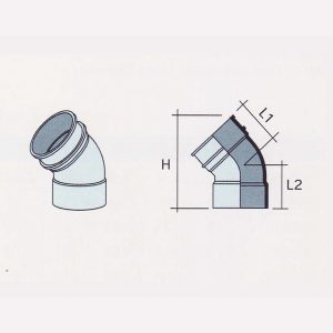 Besstem RWDP UPVC Fitting 135° Bend