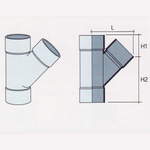 Besstem RWDP UPVC Fitting 135° Y-Tee
