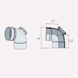 Besstem RWDP UPVC Fitting 91° Bend Access Bend