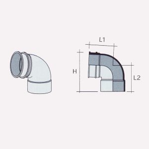 Besstem RWDP UPVC Fitting 91° Bend