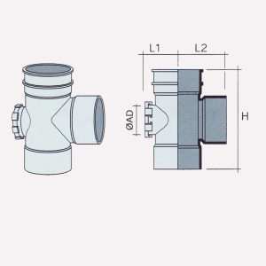 Besstem RWDP UPVC Fitting Equal Access Tee