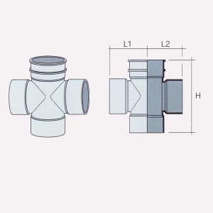 Besstem RWDP UPVC Fitting Cross Tee