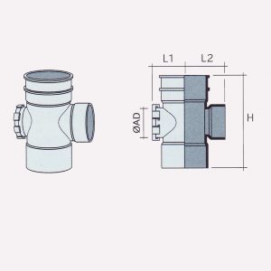 Besstem RWDP UPVC Fitting Reducer Access Tee