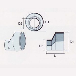 Besstem RWDP UPVC Fitting Level Invert Reducing Socket
