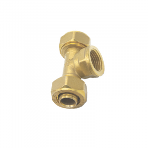 WMS Brass Compression Female Tee Fitting